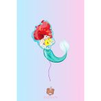 Zayna's Deniz Kızı Ariel Temalı Karakter Folyo Balon 80 cm - Çok Renkli