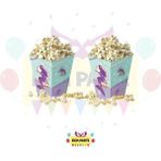 Zayna's Deniz Kızı Temalı Karton Popcorn Mısır Kutusu 8 Li - Doğum Günü Parti Seti Malzemeleri