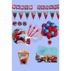 Zayna's Örümcek Adam Temalı 16 Kişilik Full Set - Doğum Günü Parti Seti Malzemeleri - Çok Renkli