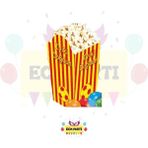 Zayna's Taraftar Temalı Sarı Kırmızı Karton Popcorn Mısır Kutusu 8 Li - Doğum Günü Parti Seti Malzemeleri