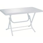 Zayrok Seta Plastik Katlanır Masa Beyaz 70X120 cm Metal Ayak