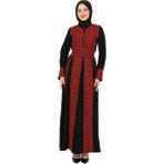 Zaytoon Nakışlı Elbise Filistin Geleneksel El Nakışlı Otantik Kadın Elbise - Kırmızı - XL
