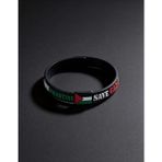 Zaytoon Spor Bileklik Filistin Save Gaza Kokulu Silikon Ayarlanabilir Unisex - Siyah