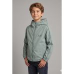 Zaziko Kids Erkek Çocuk Kapüşonlu Kolları Şeritli Baskılı Bondik Kumaş Mevsimlik Mont MM5011