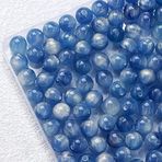 ZAZUZU 50 adet 8/10 mm yuvarlak midilli boncuklar, pirinç boncukları, açık mavi, yeşim, yuvarlak boncuk, takı yapımı için bilezik, örgüler, saç boncukları