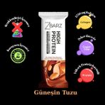 Zbarz Yer Fıstıklı Tuzlu Karamel Aromalı Yüksek Protein Bar 12 Li - 420 gr