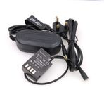 ZBLZGP DC Bağlayıcı DMW-AC8 DCC12 BLF19 Kukla Pil AC Güç Adaptörü Şarj Cihazı Panasonic Lumix DMC-GH3 GH4 AG-GH4U GH5S GH5 II G9 Kameralar için (İngiltere Tak)