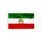 ZC Bayrak Aslan Güneş Iran Milli 2li Masa Üstü Bayrağı 15x22.5 Masa Bayrağı