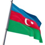 ZC Bayrak Raşel Kumaş Dijital Baskı Azerbaycan Bayrağı