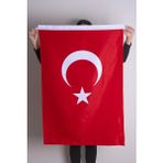 Zc Bayrak Türk Bayrağı Raşel Kumaş Aplike Dikiş 200x300 cm