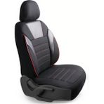 Z&C MAXTECH Opel Corsa B Simple Serisi Oto Koltuk Kılıfı Tam Set - Siyah - Kırmızı
