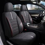 Z&C MAXTECH Opel Corsa D Uyumlu Özel Tasarım Oto Koltuk Kılıfı Seti Star - Siyah - Kırmızı
