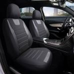 Z&C MAXTECH Opel Corsa E Deri Detaylı Özel Tasarım Oto Koltuk Kılıfı Seti Maxy Sb - Siyah