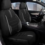 Z&C MAXTECH Renault Broadway Uyumlu Özel Tasarım Oto Koltuk Kılıfı Seti Star B - Siyah