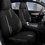 Z&C MAXTECH Renault Clio 4 Uyumlu Özel Tasarım Oto Koltuk Kılıfı Seti Star B - Siyah