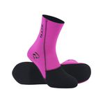 ZCCO Neopren çorap, 3 mm, neopren kıyafet, bot, ayakkabı, kum derisi, sörf, dalış, şnorkel, palet, plaj çorabı, erkekler ve kadınlar için, yüzme, su sporları, dış mekan, Pembe., XX-Small-X-Small