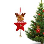 ZCSXK Ağaç için Pentagram Süsler,Pentagram Noel Süsleri, Çan ve Noel Öğesi ile Yıldız Süsü, Pentagram Dekorasyonu, Ev Dekorasyonu için Noel Ağacı Kolye