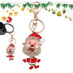 ZCSXK Noel Anahtarlık, Noel Anahtarlık - Karikatür Noel Noel Baba Süsleri,Yaratıcı Tatil Favor, Komik Noel Karakter Anahtarlık, Kadın Erkek Gençler Çocuklar için Noel Aksesuarları