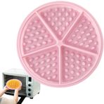 ZCSXK Waffle Kase Silikon Kalıp,Yuvarlak Waffle Silikon Kalıp | Yapışmaz Fırın Tepsisi Kalıbı,Kurabiye Çikolata Makinesi, Silikon Waffle Makinesi Pişirme Tepsisi, El Sanatları için Yapışmaz Kek Kalıbı, Sabu