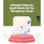 Zcv Mey Ithalat® USB Destekli 4 Başlıklı Siyah Nokta Vakum Cihazı – Gözenek Temizleyici ve