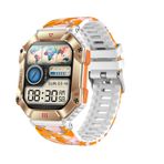 Zcwatch V0623 Outdoor Military Turuncu Kamuflaj Akıllı Saat