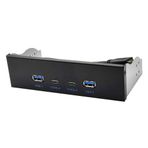 ZDdp USB3.2 TİPE-C Optik Sürücü Paneli 2X USB GEN2+2X TİPE-C 3.5-İnç 5.25-İnç HUB 19PIN C-Portu Ön Arka Fiş