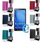ZDN Case General Mobile E-Tab 5 10.1" Tablet Uyumlu Standlı Tablet Kılıfı + Nano Ekran Koruyucu - Lacivert