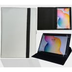 ZDN Case Lenovo Tab 2 A10-30LTB2-X30L - 10.1" Tablet Uyumlu Standlı Üniversal Kapaklı Tablet Kılıfı - Beyaz