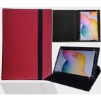 ZDN Case Polypad M99 Pro 9.7" Tablet Uyumlu Standlı Üniversal Kapaklı Tablet Kılıfı - Kırmızı