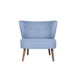 Ze10 Design Bienville Indigo Mavi Tekli Koltuk