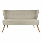 Ze10 Design Bienville Loveseat Gri İkili Koltuk
