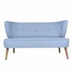 Ze10 Design Bienville Loveseat Indigo Mavi İkili Koltuk