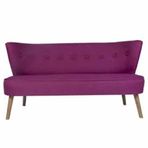 Ze10 Design Bienville Loveseat Mor İkili Koltuk