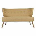 Ze10 Design Bienville Loveseat Sütlü Kahve İkili Koltuk