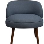 Ze10 Design Nice Indigo Mavi Tekli Koltuk