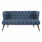 Ze10 Design West Monreo Loveseat Gece Mavisi İkili Koltuk