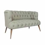 Ze10 Design West Monreo Loveseat Gri İkili Koltuk