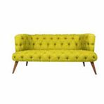 Ze10 Design West Monreo Loveseat Sarı İkili Koltuk