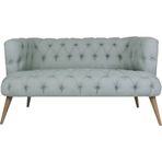 Ze10 West Monroe Loveseat Indigo Mavi İkili Koltuk