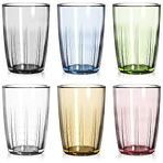 ZEAYEA 6'lı Akrilik İçecek Bardağı Seti, 14 oz Kırılmaz Su Bardakları, Yeniden Kullanılabilir Plastik İçme Bardakları, Su, Meyve Suyu, Limonata, Buzlu Kahve, BPA içermez, Bulaşık Makinesinde