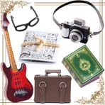 Zeaying 6 adet oyuncak bebek evi minyatür aksesuar, minyatür bahçe mobilyası dekorasyonu, minyatür kitaplar, vintage minyatür çanta, minyatür oyuncak bebek evi aksesuarı, 1 ila 12, rol yapma oyuncağı, erkek ve kız çocukları için