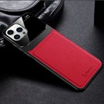 Zebana Apple iPhone 13 Pro Max Kırmızı Lens Deri Cep Telefonu Kılıfı