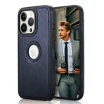 Zebana Apple iPhone 13 Pro Max Lacivert Business Deri Kılıf