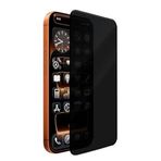 Zebana Apple iPhone 15 Plus ile Uyumlu Kılıf Zebana Explosion-Proof Hayalet Cam Ekran Koruyucu Siyah
