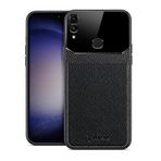 Zebana Huawei Honor 8c ile Uyumlu Kılıf Zebana Lens Deri Kılıf Siyah