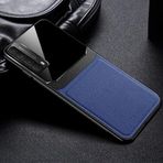 Zebana Huawei P Smart 2021 ile Uyumlu Kılıf Zebana Lens Deri Kılıf Lacivert