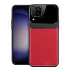Zebana Huawei P40 Lite ile Uyumlu Kılıf Zebana Lens Deri Kılıf Kırmızı
