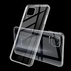 Zebana Huawei P40 Lite ile Uyumlu Kılıf Zebana Şeffaf Soft Silikon Kılıf Şeffaf