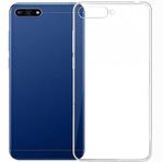 Zebana Huawei Y6 2018 ile Uyumlu Kılıf Zebana Şeffaf Soft Silikon Kılıf Şeffaf