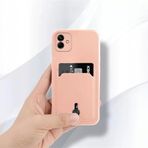 Zebana Samsung Galaxy A05 ile Uyumlu Kılıf Zebana Kartlıklı Sweet Yumuşak Silikon Kılıf Rose Gold
